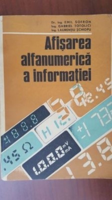 Afisarea alfanumerica a informatiei-Emil Sofron, Gabriel Totolici foto