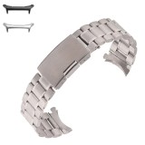Curea metalica, compatibila Samsung Galaxy Watch Ultra, Round Edge, Argintiu