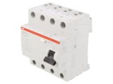 &Icirc;ntrerupător diferențial ABB 25A 4 poli 300mA IP20 FH200