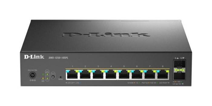 DLINK SW 8P-GB 2P-SFP SMART MANAGED POE