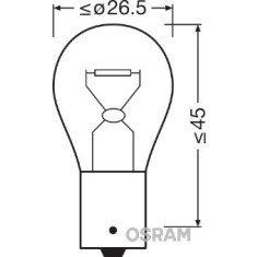 BEC 12V P21W ORIGINAL SET 10 BUC OSRAM
