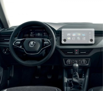 Folie Protectie Navigatie 8&amp;amp;#039;&amp;amp;#039; Skoda Scala 2023+, Duragon, protectie Display Navigatie, silicon Transparent, Anti-zgarieturi, kit instalare foto