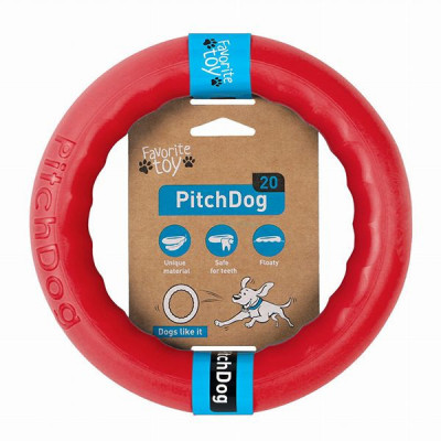 Pitch Dog jucărie c&amp;acirc;ine 20 cm, roşu foto