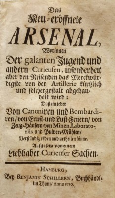Sturm, Leonhard Christoph, ARSENAL, Hamburg, 1710 foto