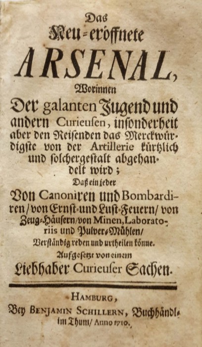 Sturm, Leonhard Christoph, ARSENAL, Hamburg, 1710