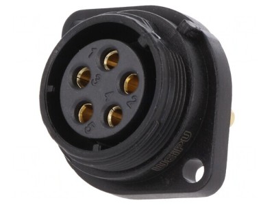 Soclu SP21 Mamă 5 Pin IP68 30A 500V 4mm2 -25&amp;divide;85&amp;deg;C foto