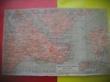 HOPCT -HARTA VECHE TURCIA KONSTANTINOPEL/CONSTANTINOPOL-ISTANBUL 1918 -37O/225MM, Europa, Documente