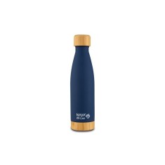 Sticla termoizolanta calatorii bambus Nava 500 ml navy,