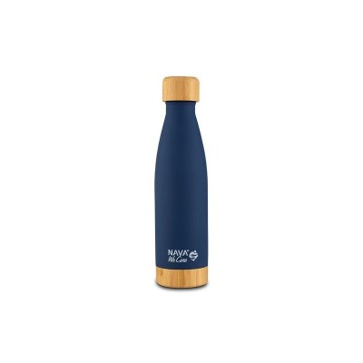 Sticla termoizolanta calatorii bambus Nava 500 ml navy, foto