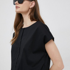 Dkny bluza femei, culoarea negru, neted