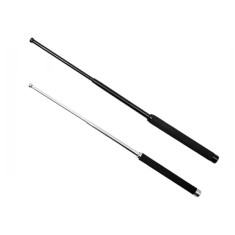 Set doua bastoane telescopice pliabile, DEPOX&reg;, 64 cm/ 51 cm, maner antiderapant, negru/argintiu