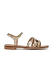 Geox sandale de piele D MADDALUSIAC femei, culoarea auriu, D55YMD 0N0QS C2012