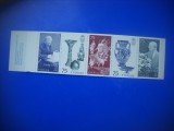 HOPCT TIMBRE SUEDIA MNH 1122 ANIVERSARE REGE GUSTA-CARNET-5 VAL 1972-NESTAMPILAT