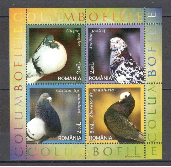 Romania.2005 Columbofilie-Bl. DR.733