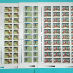 TIMBRE ROMÂNIA LP1588/2002 SPORTURI CU CROSE -SET4 COLI 50 de timbre MNH