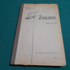 ZOOLOGIE *CLASA I-A SECUNDARĂ / KIRIȚESCU BÂZNOȘANU/ 1910