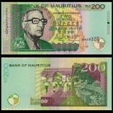 MAURITIUS █ bancnota █ 200 Rupees █ 2001 █ P-52b █ UNC █ necirculata