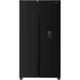 Side by Side Heinner HSBS-H439NFBKWDE++, Full No Frost, Compresor Inverter, Smart, Eco, 439 l, 177 cm, Negru