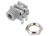 Soclu Jack 3,5mm Mono Unghi 90&deg; Gri