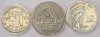 MAURITIUS Set / Lot 10 , 3 Monede : 1 Rupee 1993 + 5 Rupees 1991 + 10 Rupees 1997, Africa, Cupru-Nichel