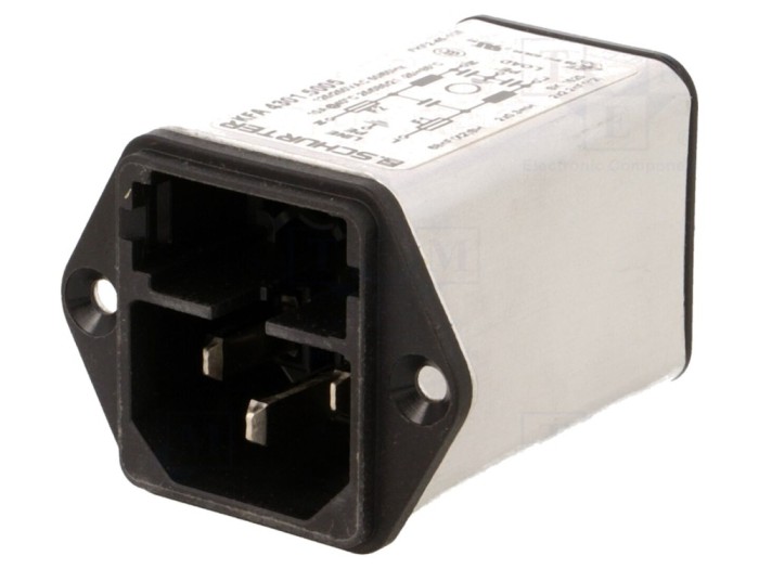 Conector AC soclu tată 10A 250V