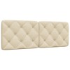 VidaXL Pernă pentru tăblie de pat, crem, 120 cm, material textil 4019217