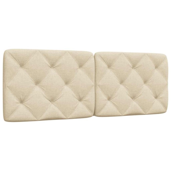 vidaXL Pernă pentru tăblie de pat, crem, 120 cm, material textil 4019217