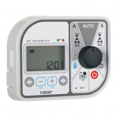 Timer electronic Claber Aqua Home, 23 V, 4 butoane, ecran LCD, plastic, Alb foto