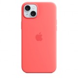 Husa de protectie Silicone Case with MagSafe pentru iPhone 15 Plus, Guava, Apple