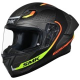 Casca moto integrala SMK Stellar Sport Flight negru/gri/galben marime S