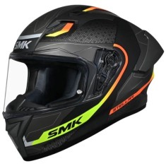 Casca moto integrala SMK Stellar Sport Flight negru/gri/galben marime XS