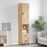 vidaXL Dulap &icirc;nalt, stejar sonoma, 34,5x34x180 cm, lemn prelucrat