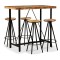vidaXL Set mobilier de bar, 5 piese, lemn masiv reciclat 275143