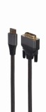 CABLU video GEMBIRD, adaptor HDMI (T) la DVI-D SL (T), 1.8m, 18+1pin, conectori auriti, rezolutie maxima 4K (3840 x 2160) la 30 Hz, negru, &quot;CC-HDMI-DV