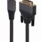 CABLU video GEMBIRD, adaptor HDMI (T) la DVI-D SL (T), 1.8m, 18+1pin, conectori auriti, rezolutie maxima 4K (3840 x 2160) la 30 Hz, negru, &quot;CC-HDMI-DV