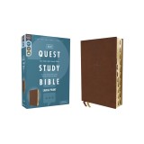 Niv, Quest Study Bible, Large Print, Leathersoft, Brown, Thumb Indexed, Comfort Print: The Only Q and A Study Bible