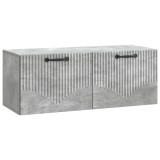 vidaXL Oglindă TV montată pe perete Gri Beton 78,5 x 31 x 30 cm 899058