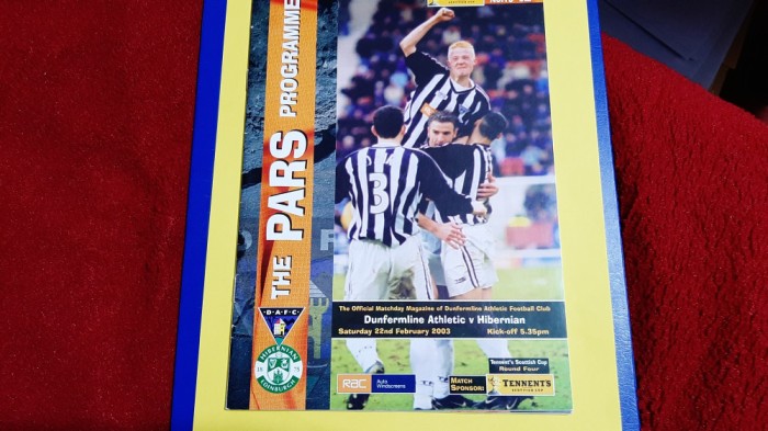program Dunfermline Athletic - Hibernian