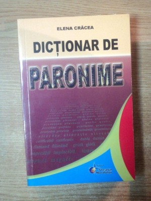 DICTIONAR DE PARONIME de ELENA CRACEA foto