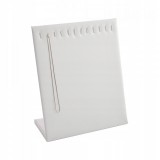 Cumpara ieftin Expozitor Bijuterii &ndash; Ecopiele Alb &ndash; 25 x 20 x 8 cm &ndash; Pentru L?n?i?oare, Coliere ?i Cercei
