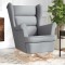 vidaXL Scaun balansoar, gri deschis, 74x90x102 cm, material textil 4016919