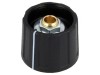Buton Rotativ Indicator Negru ABS 4mm 20x15.5mm