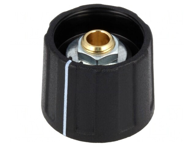 Buton Rotativ Indicator Negru ABS 4mm 20x15.5mm