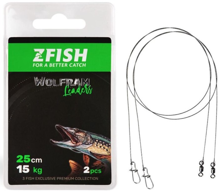Struna Zfish Wolfram, 25cm, 15kg, 2buc/pac