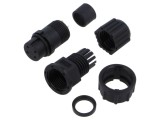 Conector circular baionetă mamă 4 pini dimensiune B