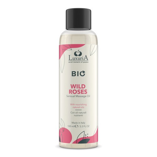 Masaj - Luxuria BIO Ulei de Masaj Trandafiri Salbatici 100 ml Ulei de Masaj Senzual cu Uleiuri Naturale Hranitoare