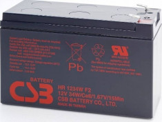 Acumulator UPS CSB HR1234W F2 12V/9Ah foto