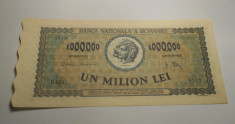 1000000 lei 1947 AUNC UNC foto