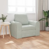VidaXL Canapea Pat 2 &icirc;n 1 Gri Deschis 98x71x83 cm Catifea