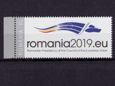 RO 2019 LP 2225 &amp;quot;Presedintia RO la Consiliul UE &amp;quot;, serie ,MNH foto